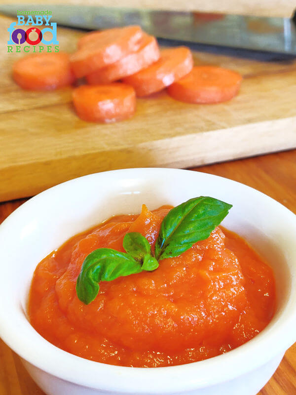 Fresh carrot pasta sauce for baby Fresh carrot pasta sauce for baby