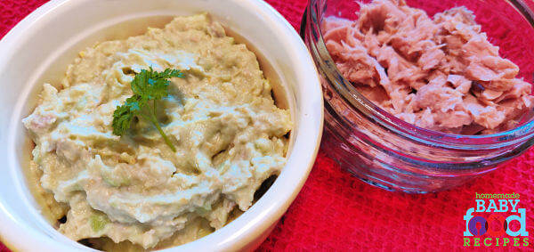 Fruity tuna and hummus baby food recipe Fruity tuna and hummus baby food recipe