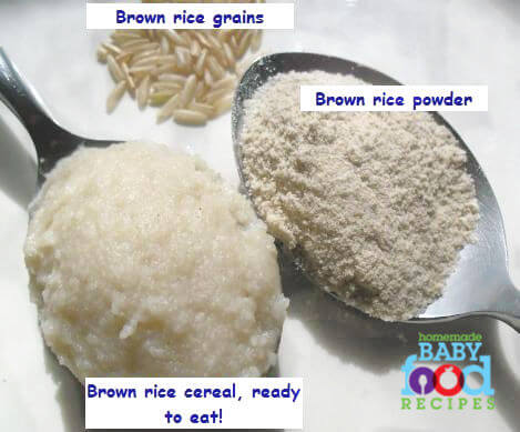 making baby rice cereal