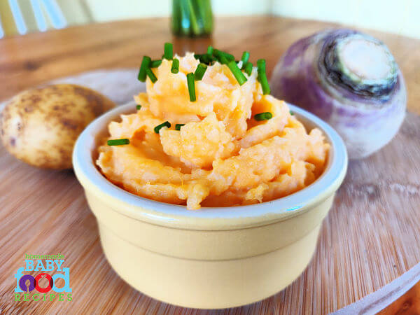 Mashed turnips baby food recipe
