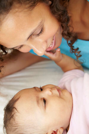 Mum and baby - if you're thinking about starting solids, it's important to make sure the time is right Mum and baby - if you're thinking about starting solids, it's important to make sure the time is right